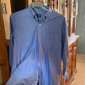 croft & barrow Men's Blue Long-Sleeve Button-Down Shirt